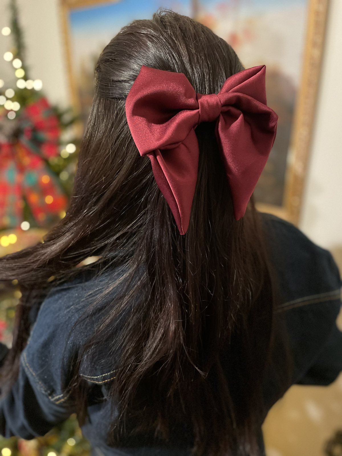 Christmas box red bow