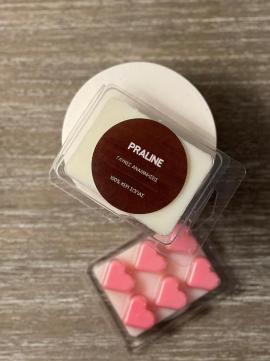 Wax melt σε σχήμα καρδιάς Praline