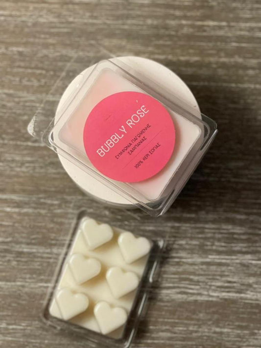 Wax melt σε σχήμα καρδιάς καρδιάς Bubbly Rose