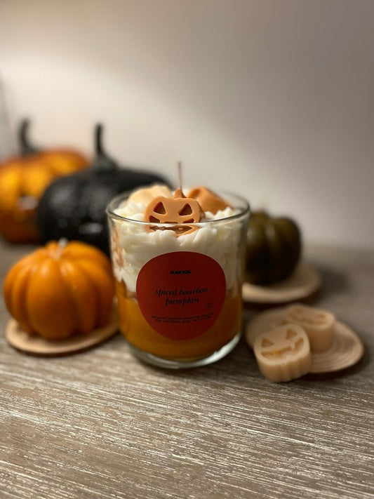 Spiced bourbon pumpkin candle